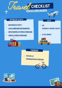 Travel checklist versicherungen